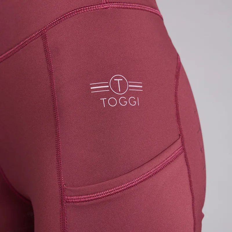 Toggi Walsham Winter Sculptor Riding Tights Burgundy-2