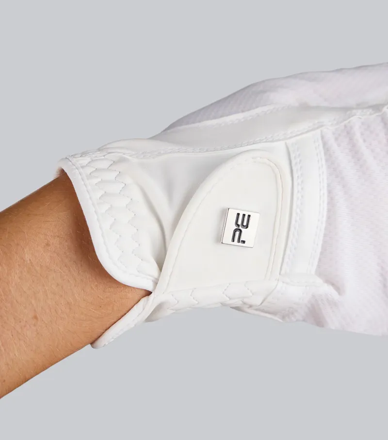 Premier Equine Vestra Riding Gloves - White-2