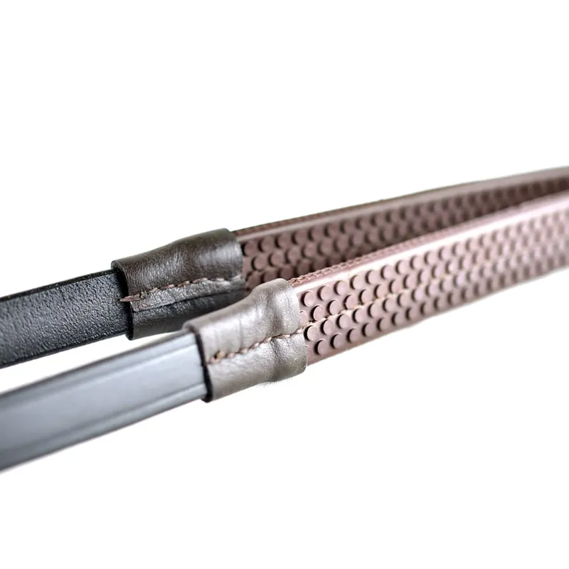 Ascot Rubber Grip Rein 5/8 P/S Brown