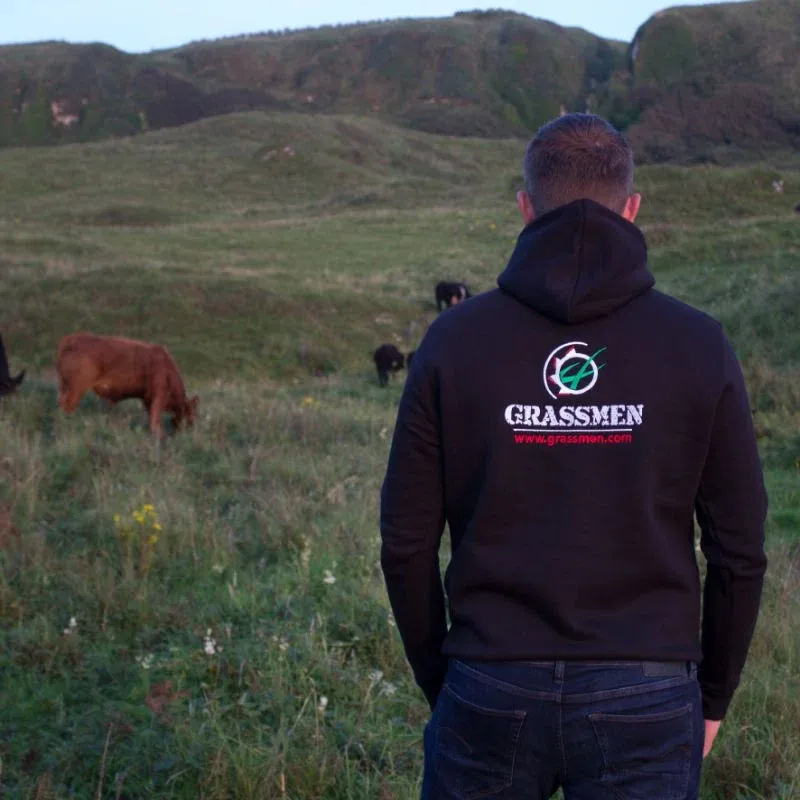 Grassmen Standard Unisex Adults Hoodie Black-2