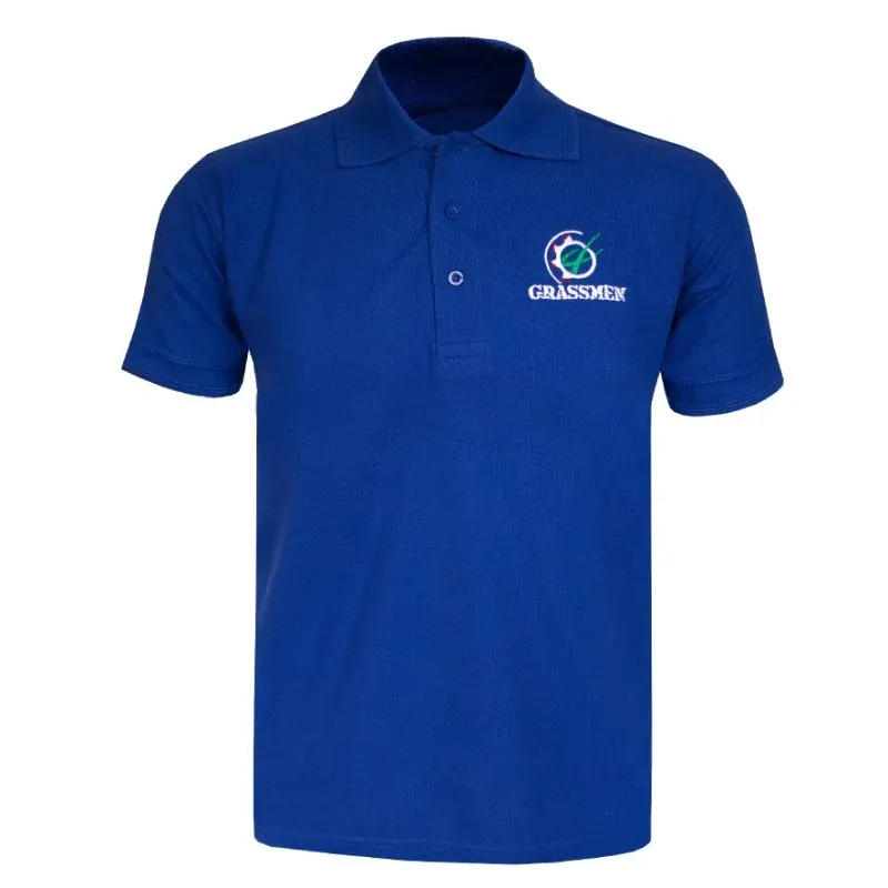 Grassmen UNISEX Royal Blue Polo Shirt