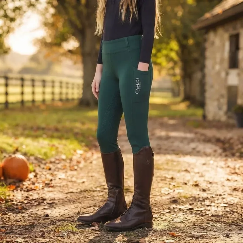Cameo All Season Riding Tights - Evergreen