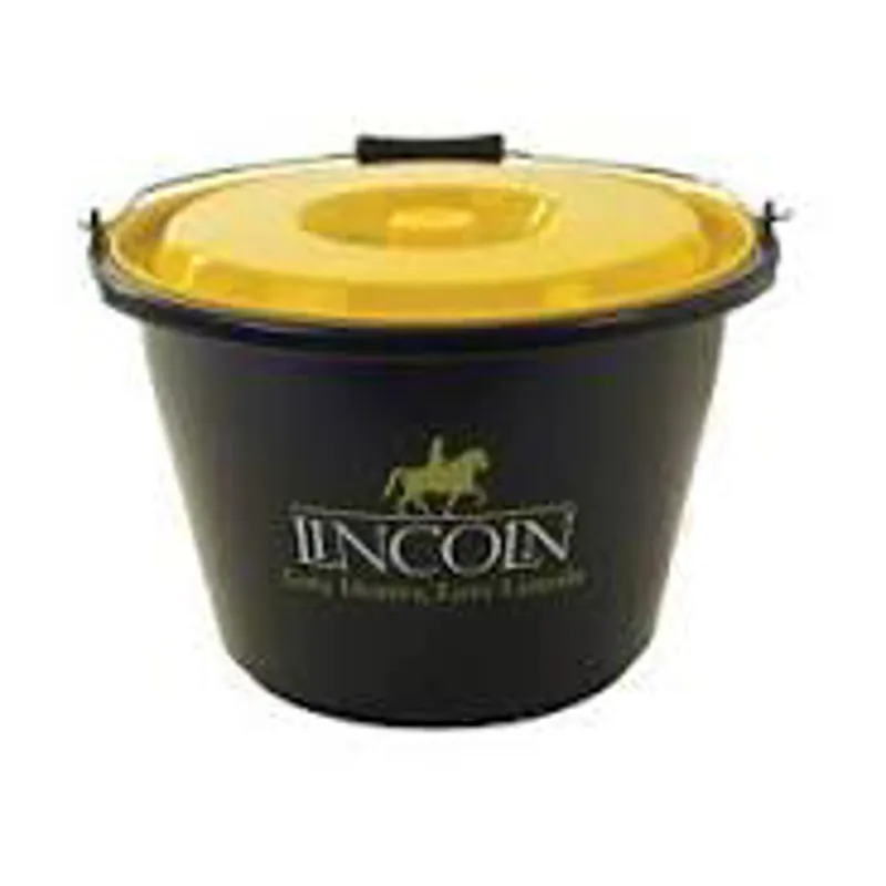 Lincoln Bucket With Lid - - Black/Yellow Lid 18 litre