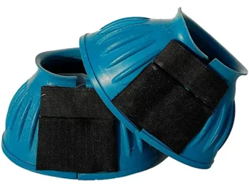 Rubber over reach boots petrol blue