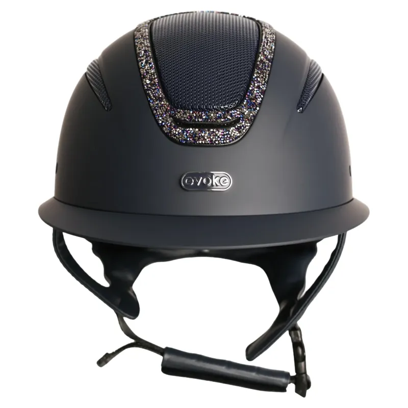 Elara Wide Peak Navy/Navy Crystal Frame