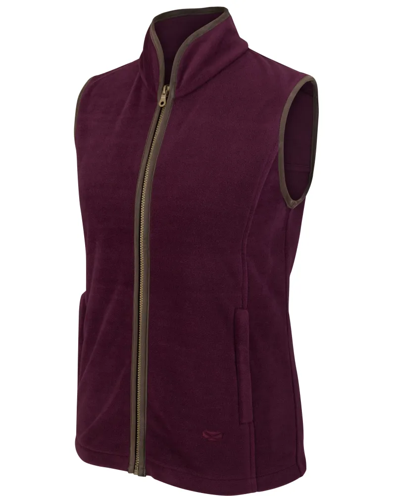 Hoggs Of Fife Stenton Ladies Gilet Merlot