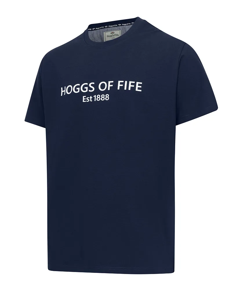 Hoggs Of Fife Printed TShirt Navy