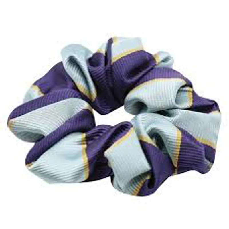 Official Pony Club Members Hair Scrunchie Purple/Lt Blue one size-1