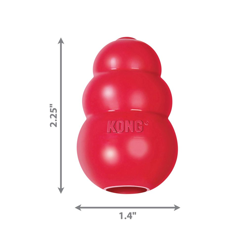 Kong X Small Classic in Red-4