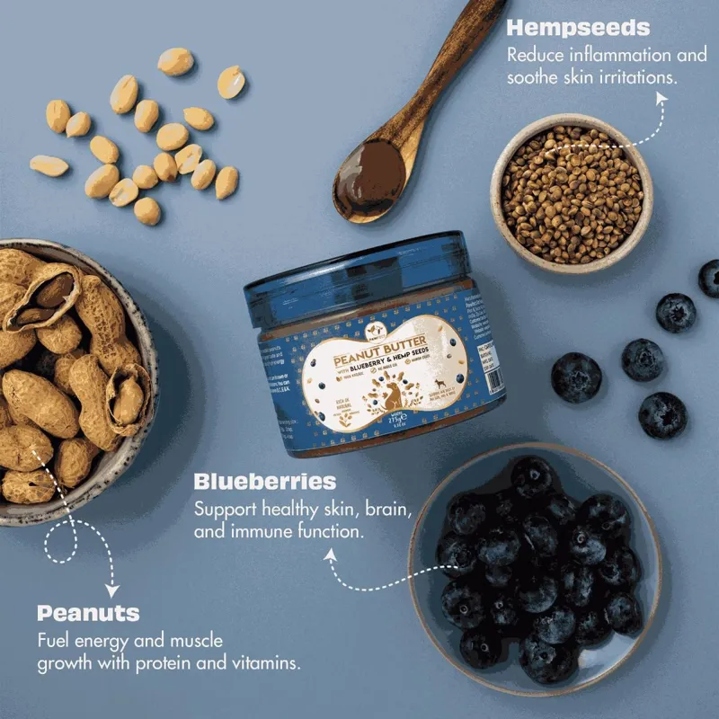 Pawfect Peanut Butter / Blueberry and Hemp seeds-1
