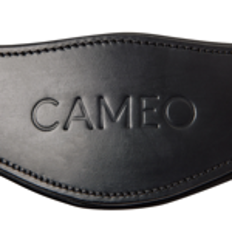 Competition Leather Headcollar and Rope - Black - Full-1