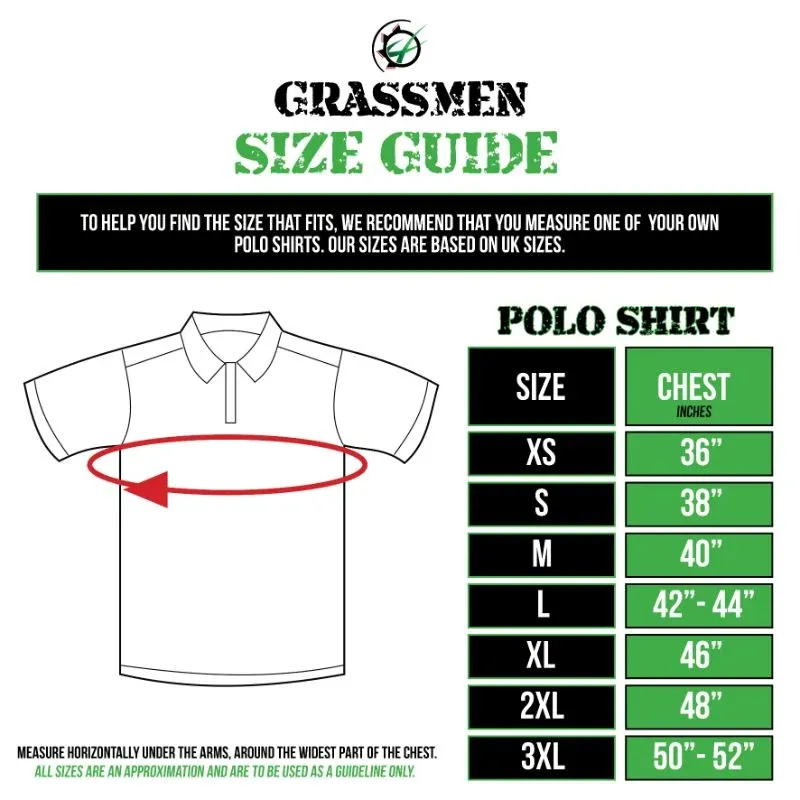 Grassmen UNISEX Royal Blue Polo Shirt-2
