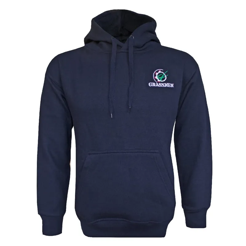 'ALWAYS PROTECT YOR SHAFT' Grassmen Unisex Adults Hoodie Navy-1