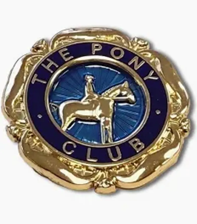 Official Pony Club Members Badge Gold one size