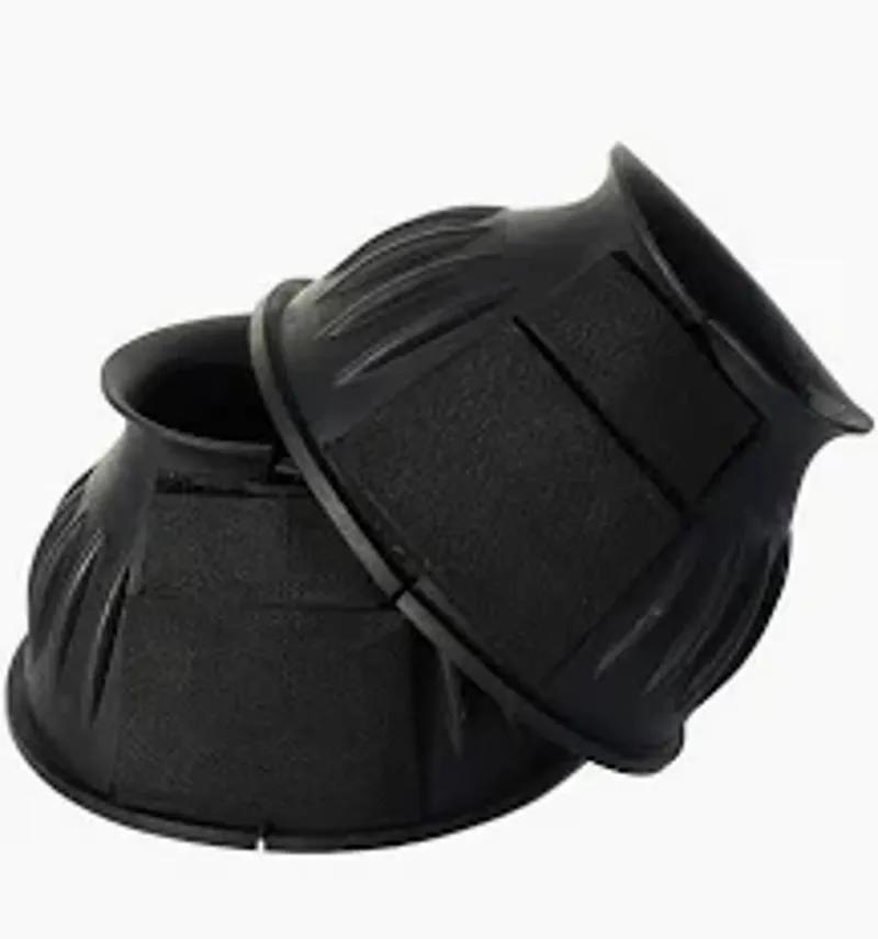 Rhinegold Velcro Over-Reach Boots - Large - Black