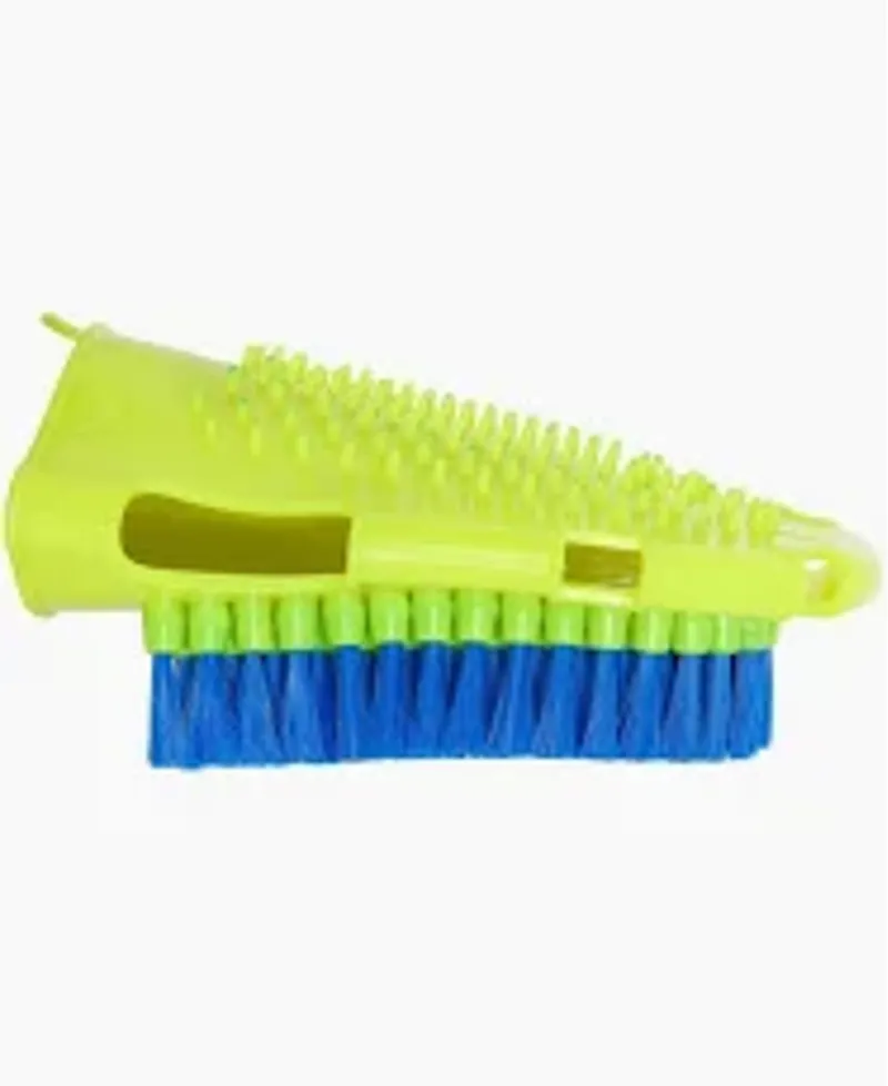 Imperial Riding Grooming Glove With Brush and Massage Side NEON CITRUS