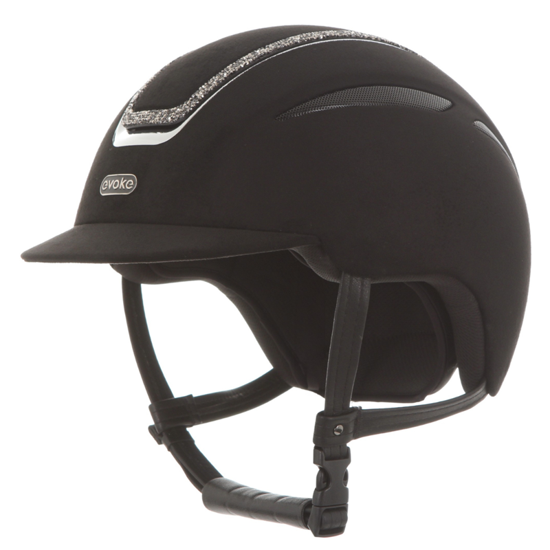 Callisto Classic Peak Black Suede/Marcasite Crystal Frame-2