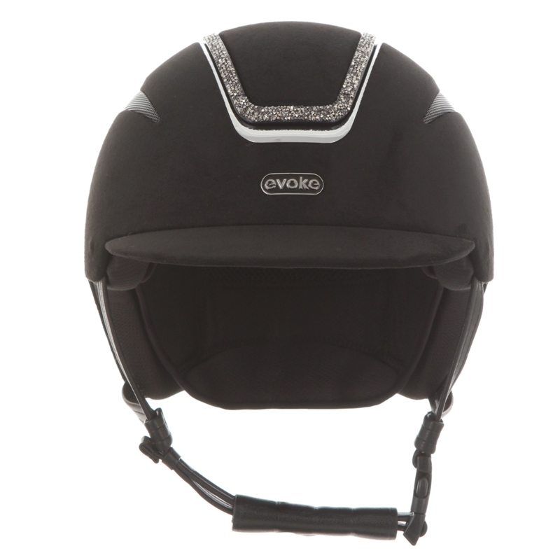 Callisto Classic Peak Black Suede/Marcasite Crystal Frame-1