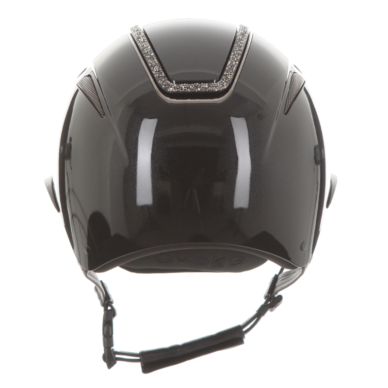 Callisto Wide Peak Black Metallic/Marcasite Crystal Frame-3