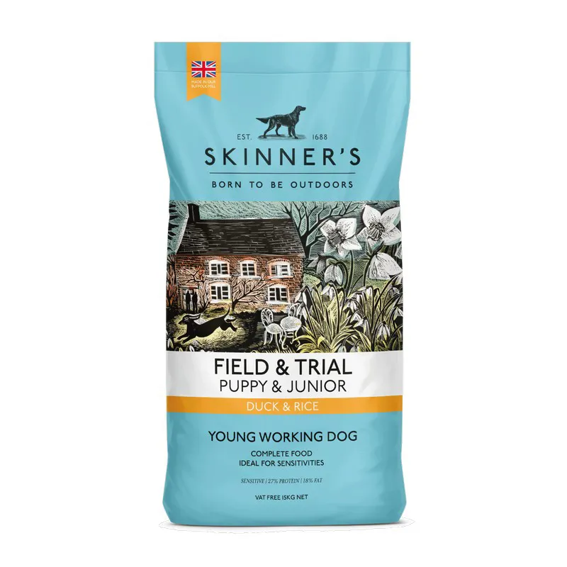 Skinners Field and Trial Junior Duck and Rice 15kg