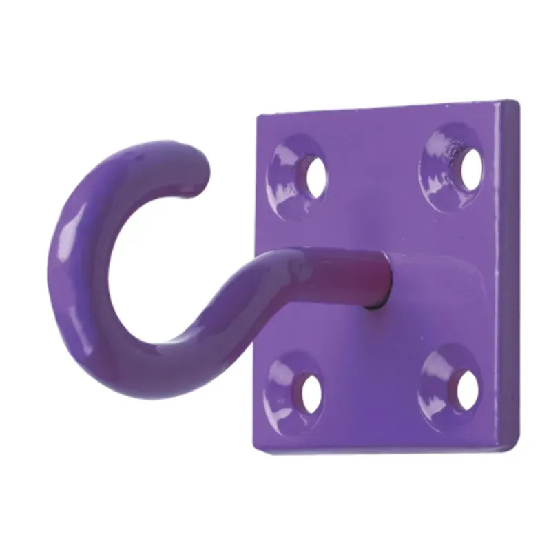 Perry Equestrian 2-pack Chain Hook on Plate in Purple
