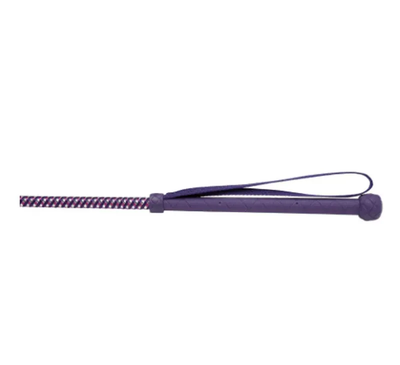 Hy Equestrian Metallic Riding Whip in Purple/Lilac