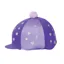 Hy Equestrian Glitter Magic Hat Cover in Purple/Lilac