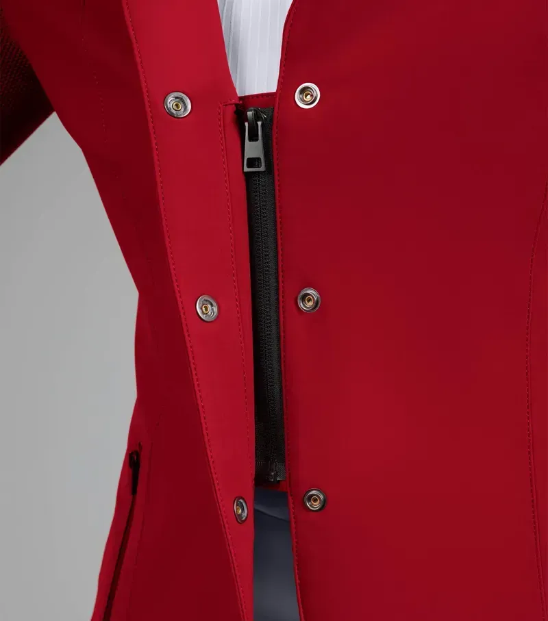 Premier Equine Ladies UK 16 Quarto Competition Jacket in London Red-4
