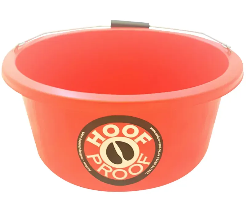 Airflow Hoof Proof 15-litre Shallow Feeder/Multi Purpose Bucket in Red