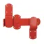 Perry Equestrian Kickover Stable Latches in Red