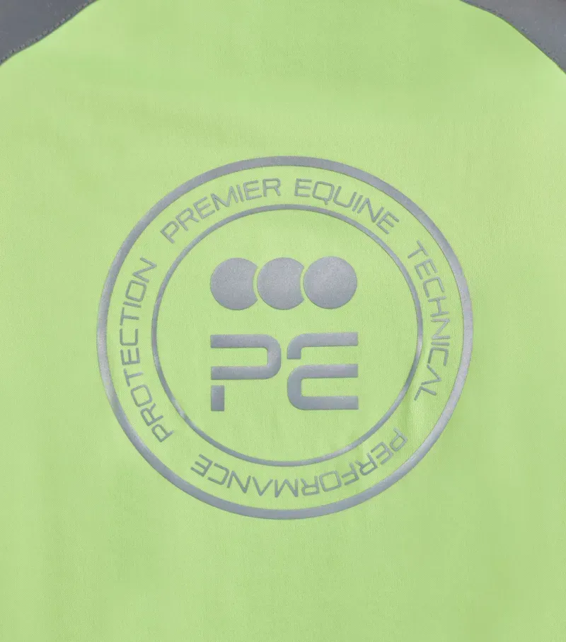 Premier Equine Int. Reflective Gilet X-Large in Yellow/Silver-3
