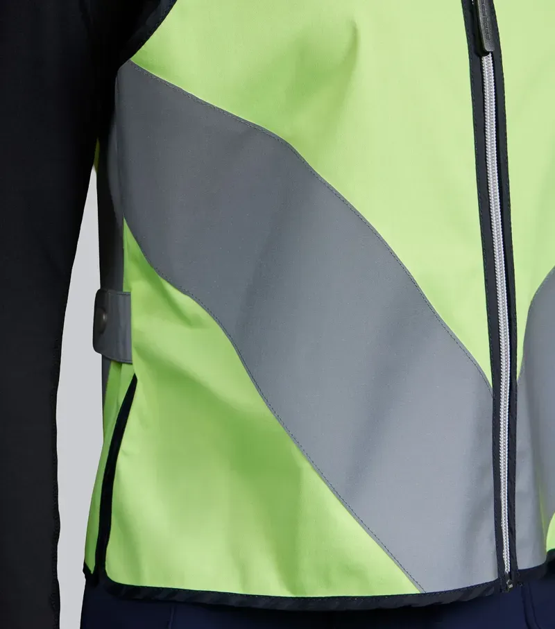 Premier Equine Int. Reflective Gilet X-Large in Yellow/Silver-4