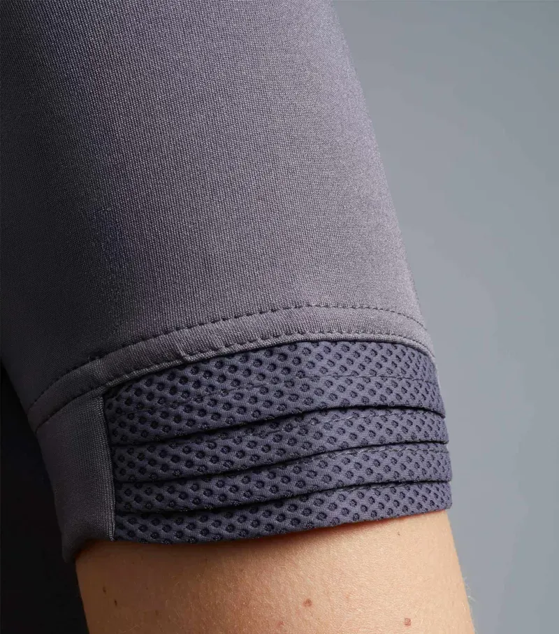 Premier Equine Ladies Remisa Technical Short Sleeve Riding Top in Anthracite Grey-4