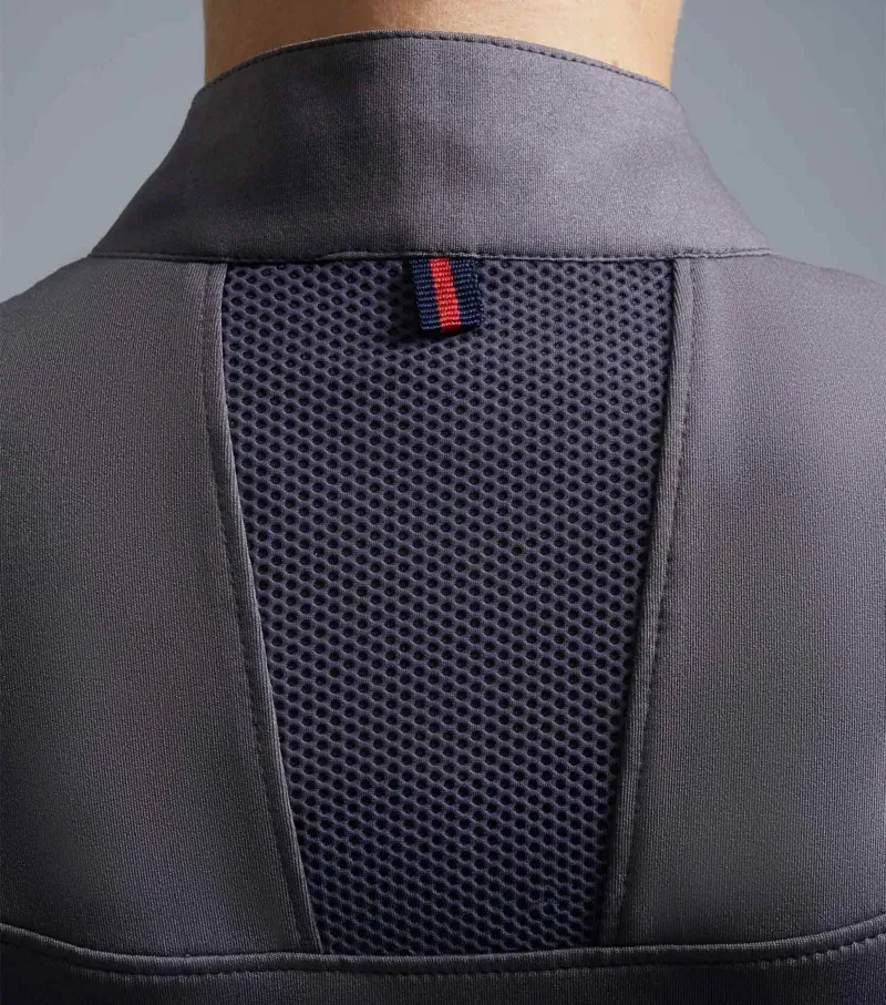 Premier Equine Ladies Remisa Technical Short Sleeve Riding Top in Anthracite Grey-3