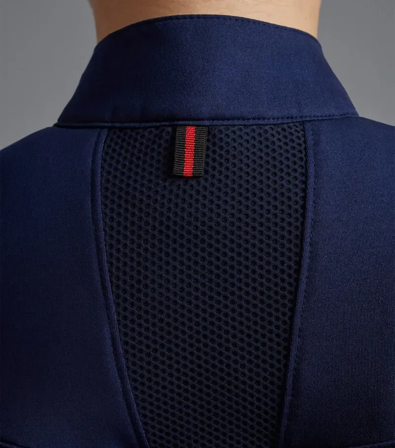 Premier Equine Ladies Remisa Technical Short Sleeve Riding Top in Navy-3