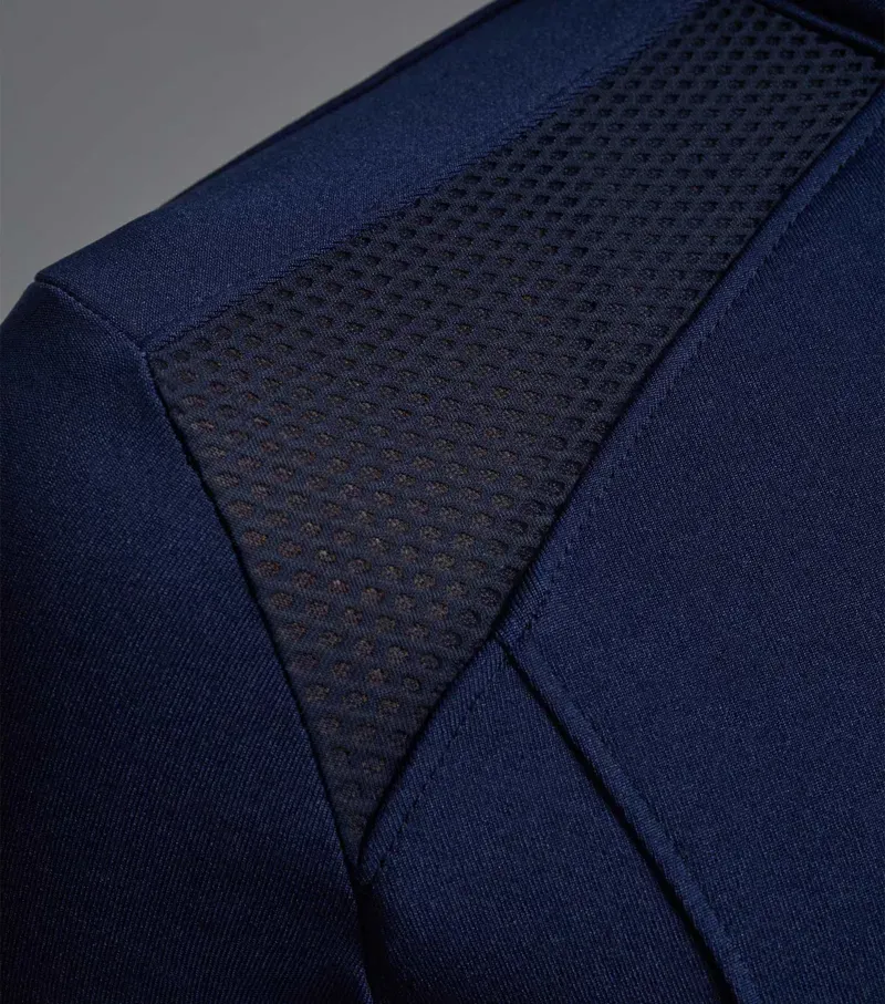 Premier Equine Ladies Remisa Technical Short Sleeve Riding Top in Navy-5