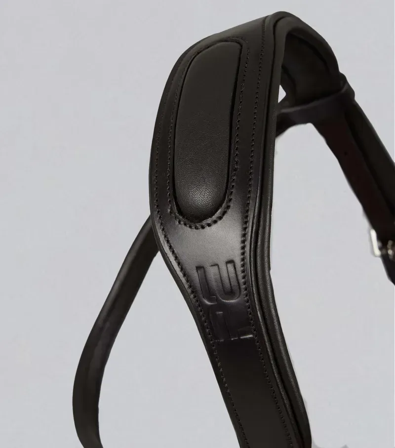 Premier Equine Rivere Snaffle Bridle in Black-4