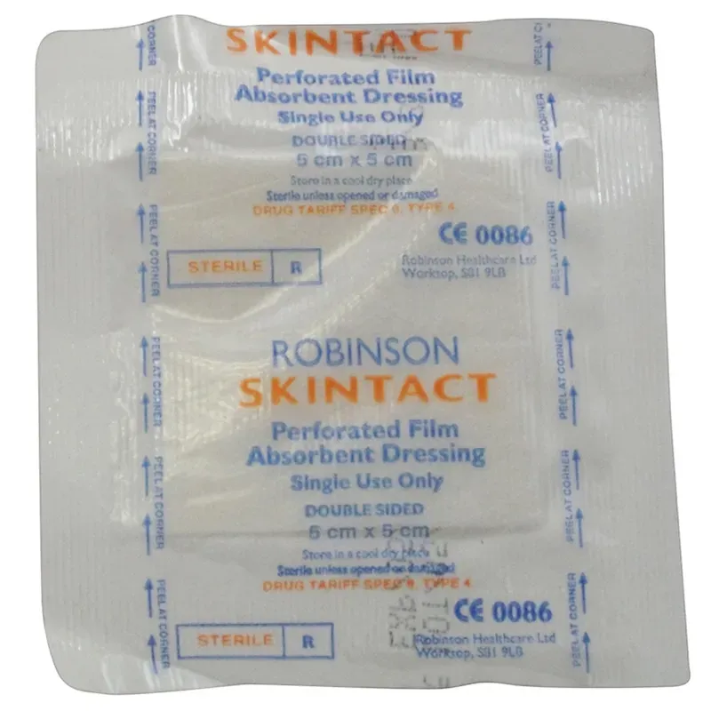 Robinsons 5cm x 5cm Healthcare Skintact Dressing in White