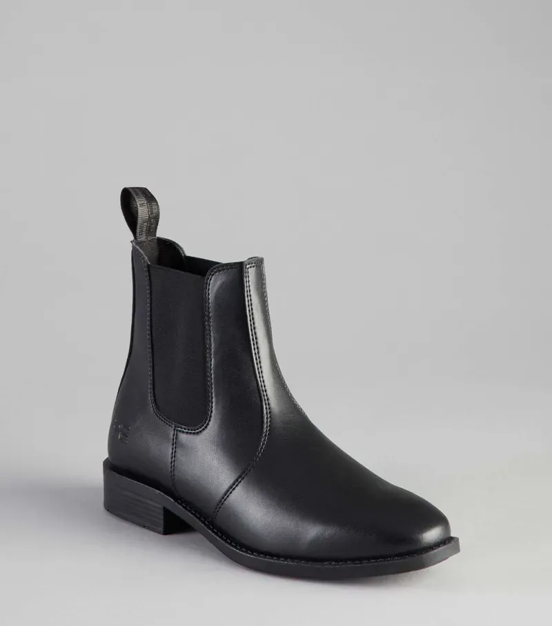 Premier Equine Rossago Synthetic Chelsea Paddock Boot in Black