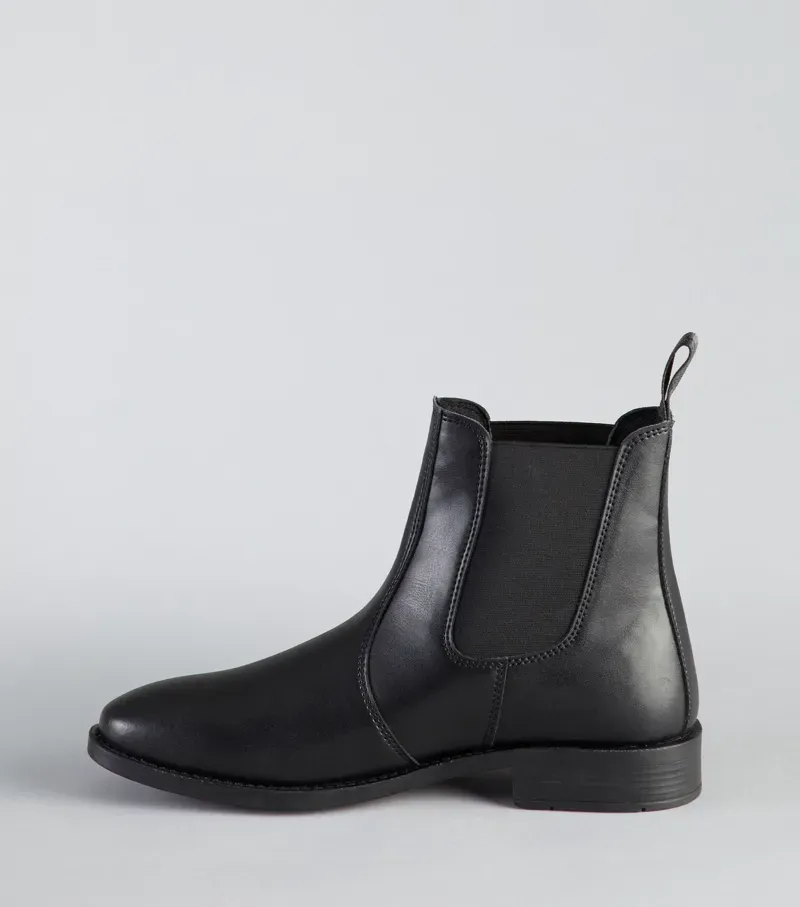 Premier Equine Rossago Synthetic Chelsea Paddock Boot in Black-2