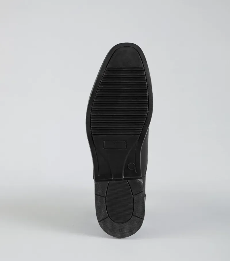Premier Equine Junior Rossago Synthetic Chelsea Paddock Boot in Black-4