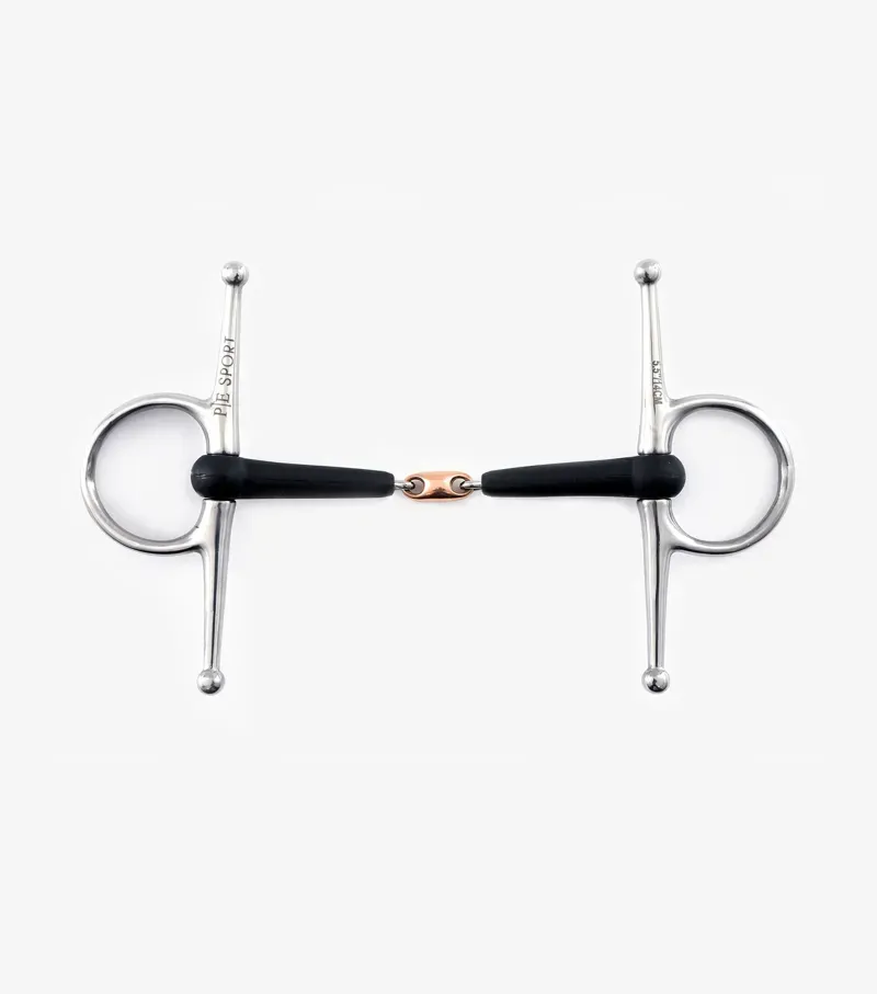 Rubber Full Cheek Snaffle With Lozenge /