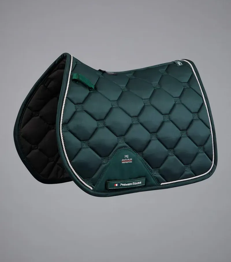 Premier Equine Full Saltare Close Contact GP/Jump Square in Olive