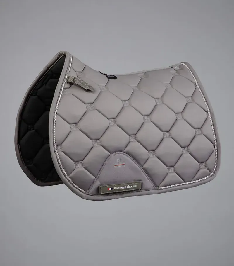 Premier Equine Full Saltare Close Contact GP/Jump Square in Grey