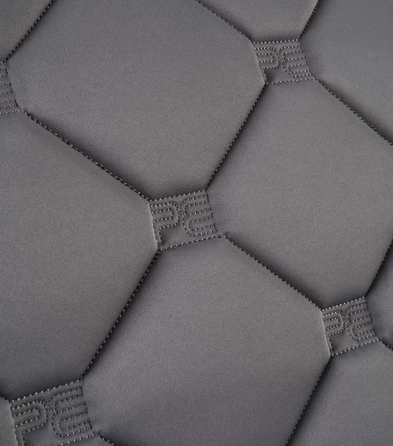 Premier Equine Full Saltare Close Contact GP/Jump Square in Grey-2