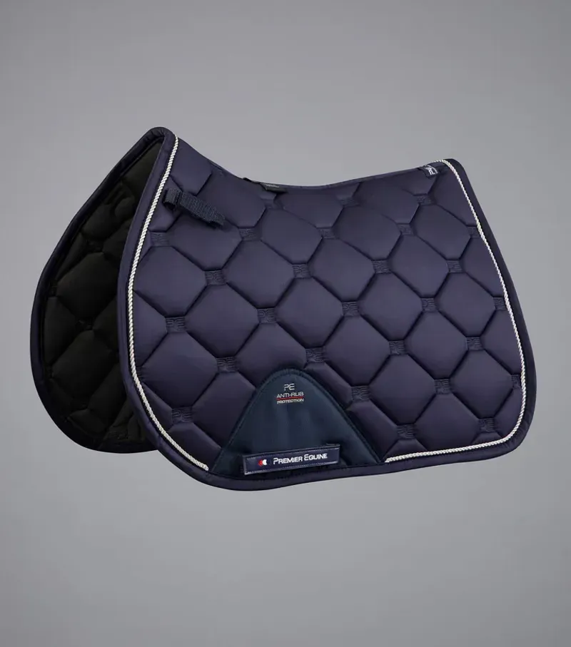 Premier Equine Full Saltare Close Contact GP/Jump Square in Navy