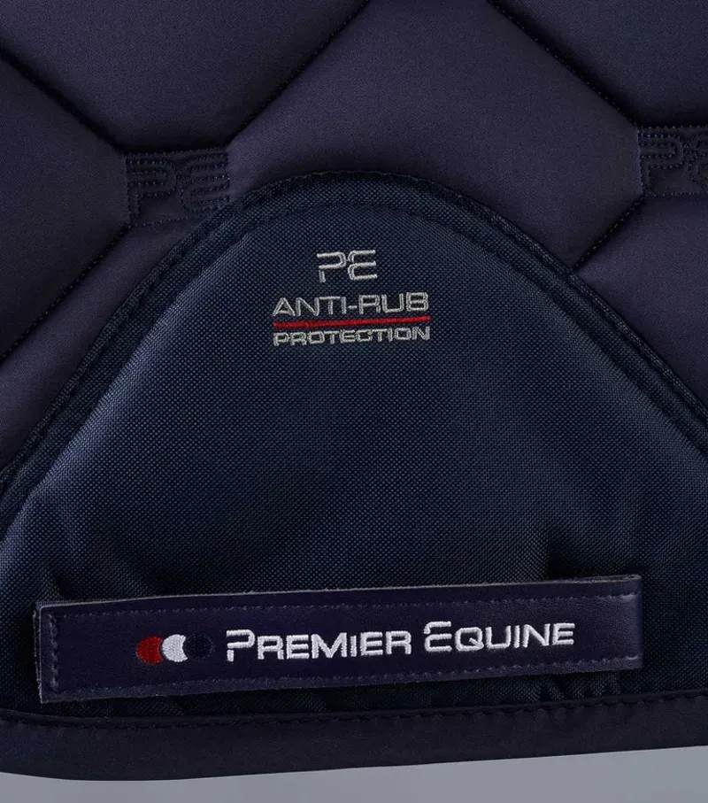 Premier Equine Full Saltare Close Contact GP/Jump Square in Navy-3