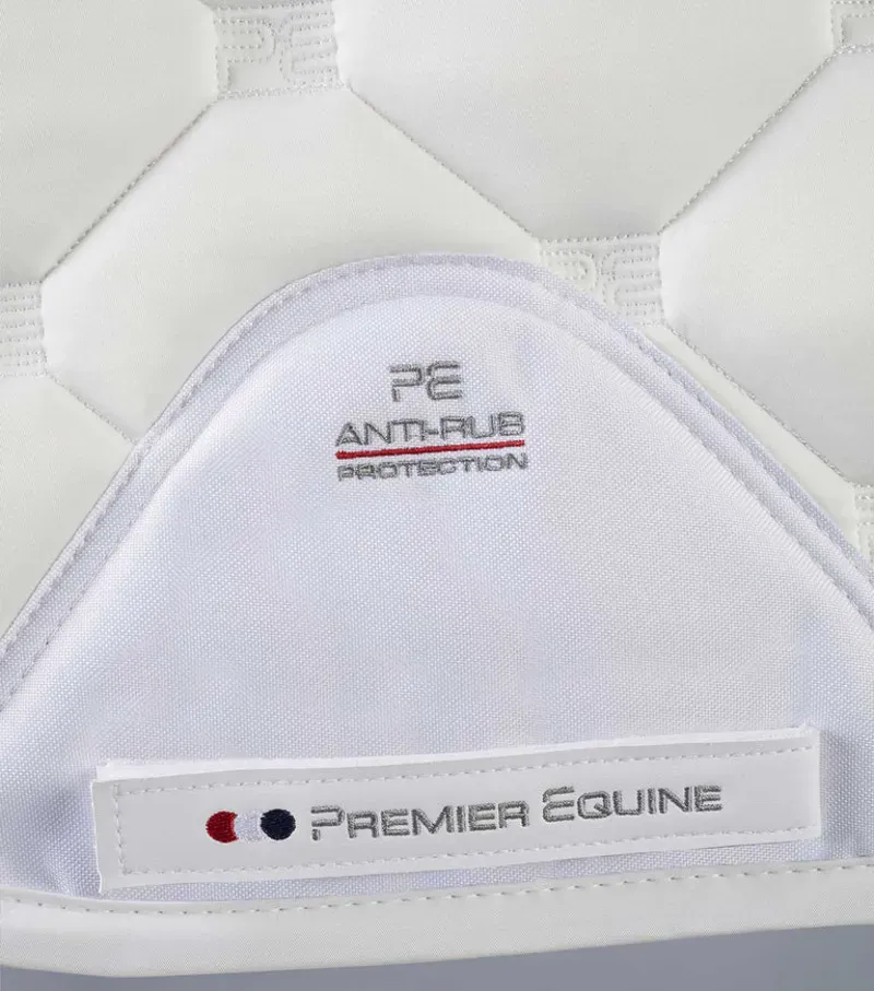 Premier Equine Full Saltare Close Contact GP/Jump Square in White-3