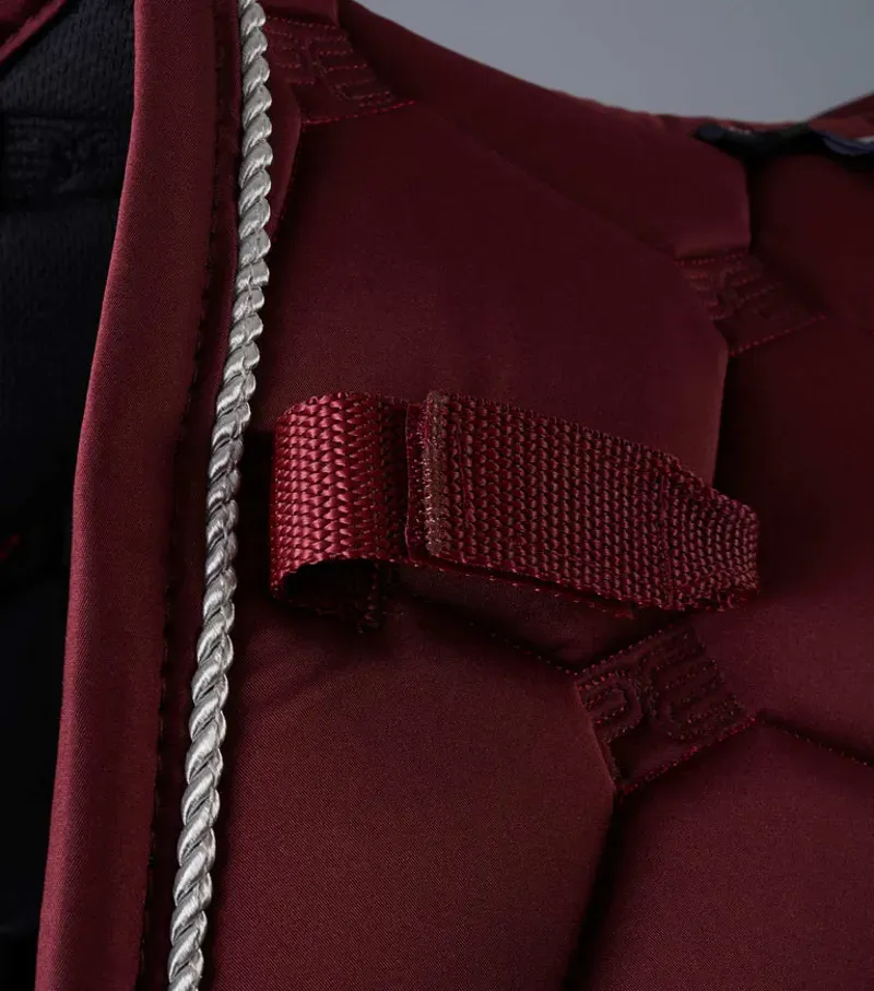 Premier Equine Full Saltare Close Contact GP/Jump Square in Wine-1