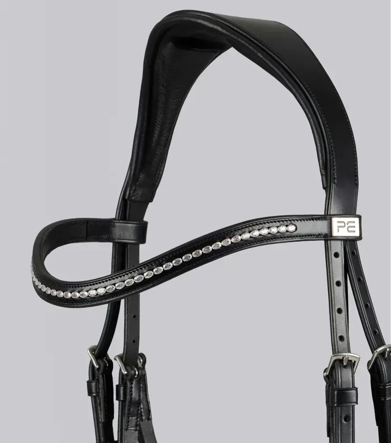 Premier Equine San Paolo Anatomical Bridle in Black-2